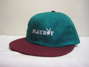 Good Worth  Playboy Rabbit Text Strapback Teal