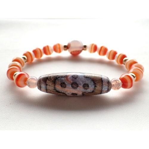 dZi ジービーズ 西蔵 血糸龍紋 観音如意天珠