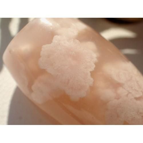 大人気・桜メノウ天珠】花開富貴天珠☆約15×23mm - 天珠