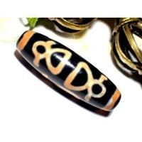 上肯老礦天珠‼️西蔵老礦古代天珠精巧復元型星辰亀甲寿長寿天珠 チベットジービーズ・西蔵天珠 至純天珠 上肯 夢幻老礦亀甲長寿