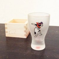 歌川国芳 江戸猫グラス 枡酒グラス（踊りはちまき猫）
