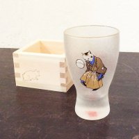歌川国芳 江戸猫グラス 枡酒グラス（手まり猫）