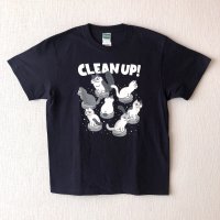 【悪意1000%】新作！Tシャツ　CLEAN UP!（ネイビー）