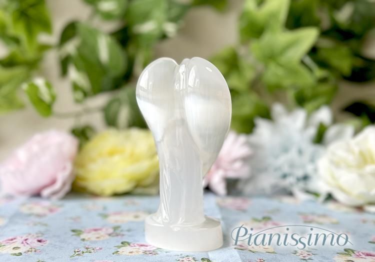 No1010 浄化/癒し セレナイト コーティング仕上げ 天使の羽 右 オブジェ No1010 浄化/癒し セレナイト コーティング仕上げ 天使の羽 右 オブジェ