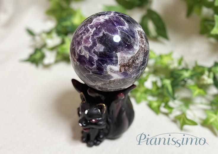 ドリームアメジスト♡握り石♡ お財布に♡No2203 ドリームアメジスト