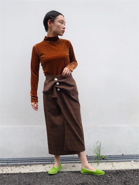 KIMHEKIM-VENUS SKIRT/BROWN - VISITFOR