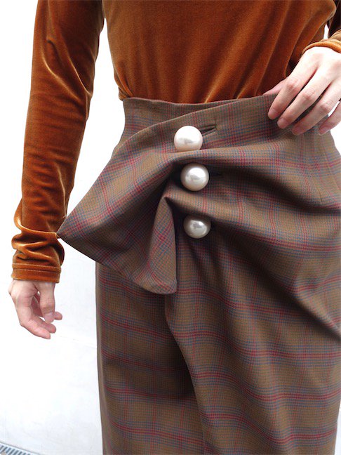 KIMHEKIM-VENUS SKIRT/BROWN - VISITFOR