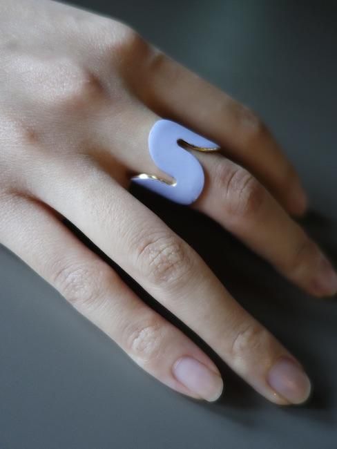 UNCOMMON MATTERS-WAVE RING/LILAC - VISITFOR