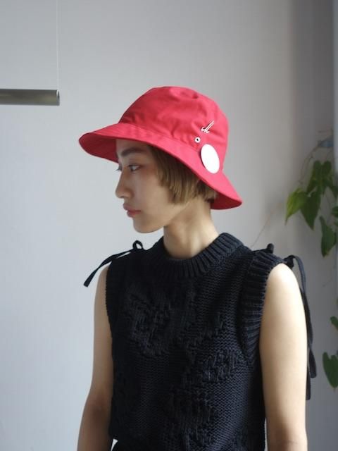 MUHLBAUER-BUCKET HAT/RED - VISITFOR