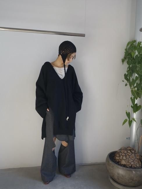 NICCOLO PASQUALETTI 変形ニット ブラック NICCOLO PASQUALETTI 変形ニット ブラック｜Yahoo!フリマ（旧