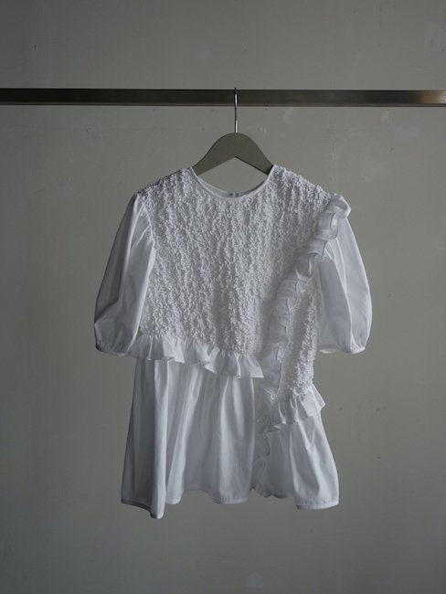 CECILIE BAHNSEN-CARLOTTA TOP/WHITE - VISITFOR