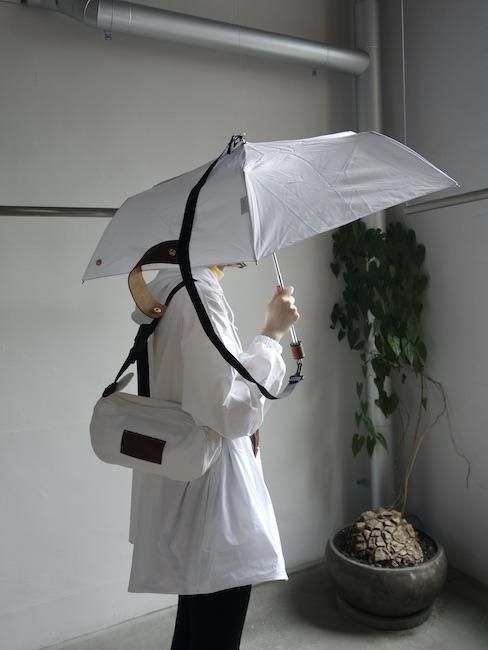 D'HEYGERE×LONGCHAMP-CONVERTIBLE UMBRELLA/WHITE - VISITFOR