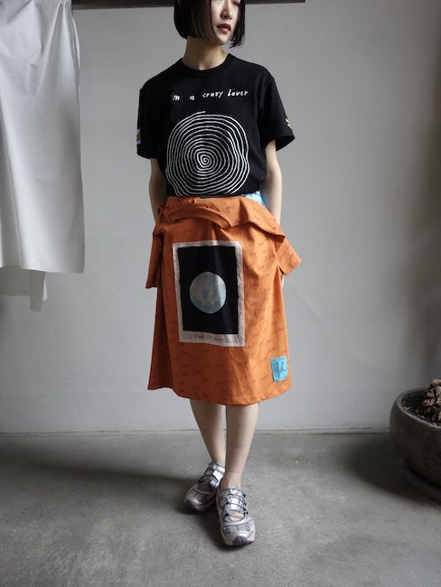 MERYLL ROGGE-BB X MR INSIDE OUT SLIP SKIRT + T SHIRT - VISITFOR