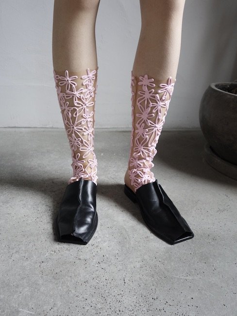 KASIA KUCHARSKA-SOCKS/PINK&BEIGE - VISITFOR