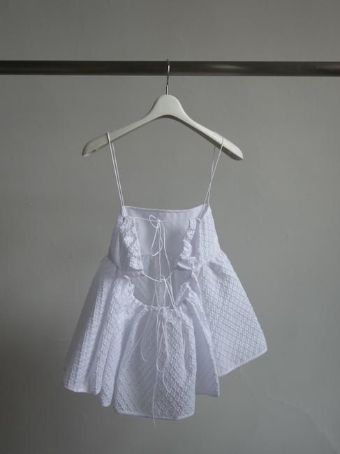 トップス Cecilie Bansen Selena top Quilted UK10 CECILIE BAHNSEN-SELENA TOP/WHITE - VISITFOR