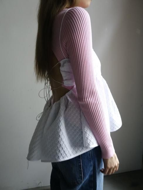CECILIE BAHNSEN-SELENA TOP/WHITE - VISITFOR