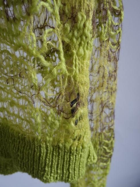 PAULA CANOVAS DEL VAS-WRECKED JUMPER/LIME - VISITFOR