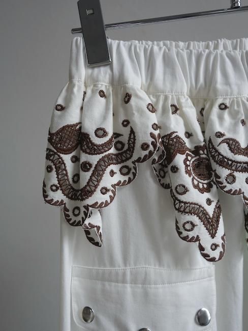 【関税込み】Chopova Lowena ホワイト Lansky トラウザーズ CHOPOVA LOWENA-WHITE LANSKY TROUSERS - VISITFOR