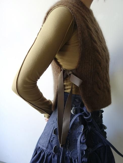 CECILIE BAHNSEN-ALY VEST/FALL BROWN - VISITFOR CECILIE BAHNSEN-ALY VEST/FALL BROWN - VISITFOR
