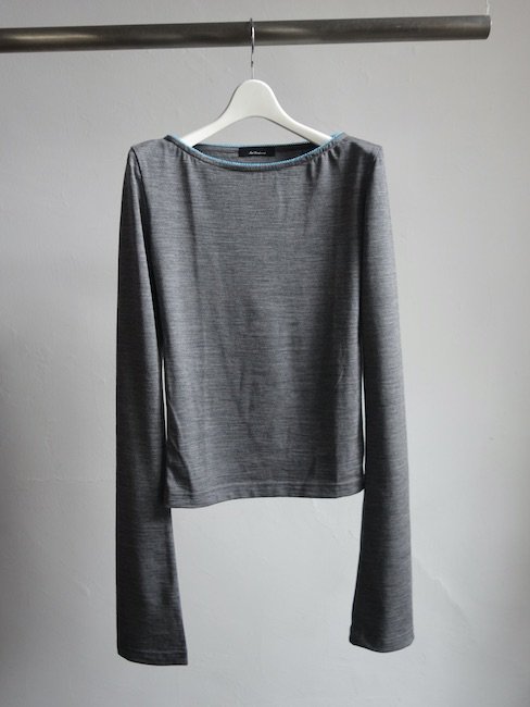 ANS DOTSLOEVNER-SHOULDER TOP/GRAY - VISITFOR