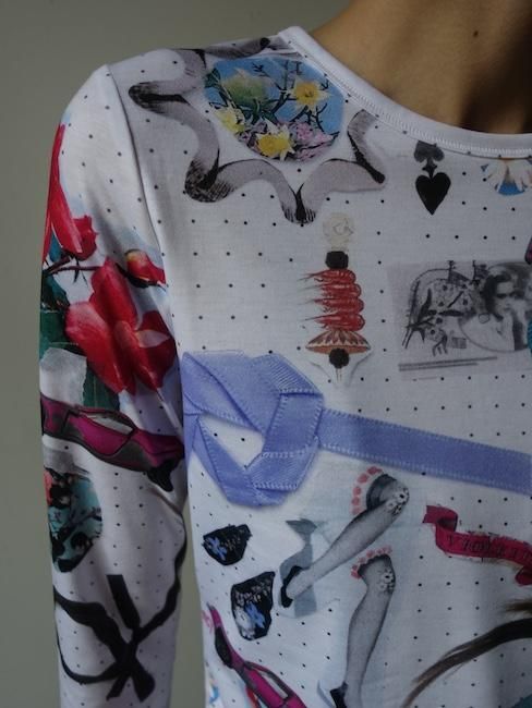 CHOPOVA LOWENA-WHAT'S IN MY BAG FITTED JERSEY TOP - VISITFOR