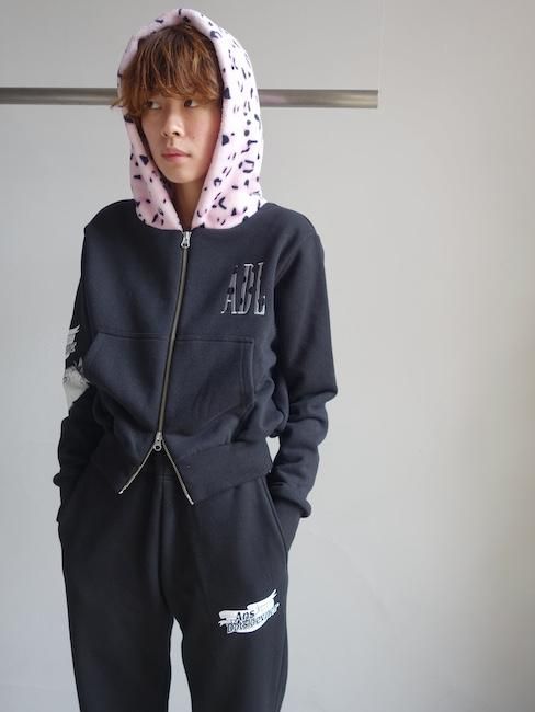 ANS DOTSLOEVNER-BALOON HOODIE/LEOPARD×BLACK - VISITFOR