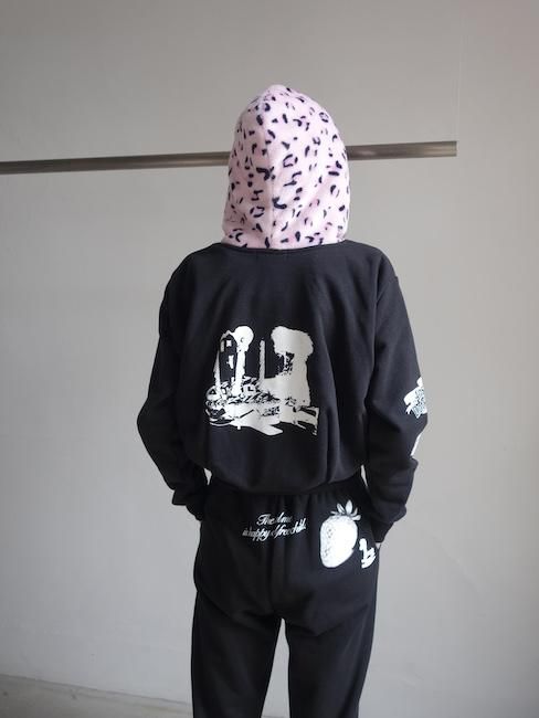 ANS DOTSLOEVNER-BALOON HOODIE/LEOPARD×BLACK - VISITFOR