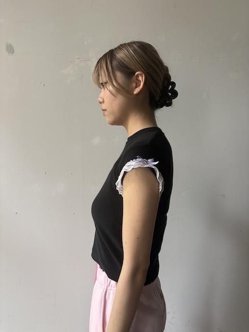 ANS DOTSLOEVNER- FRILLED TINY TEE - VISITFOR