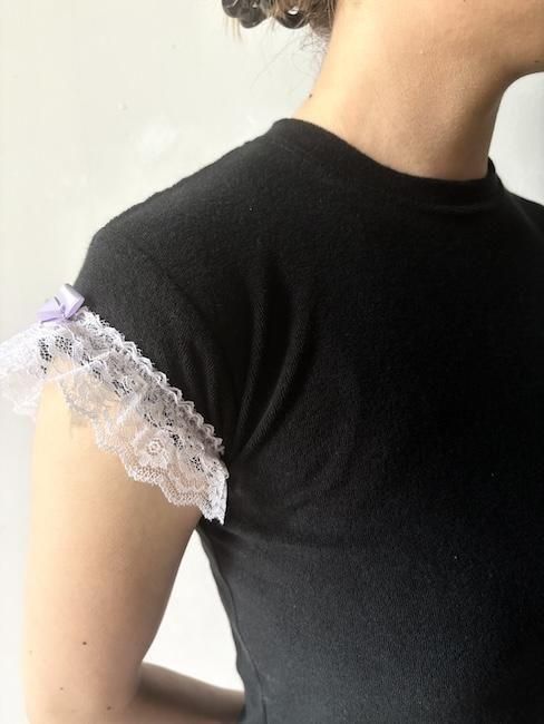 NEWモデル ANS DOTSLOEVNER- VISITFOR - TEE TINY FRILLED トップス