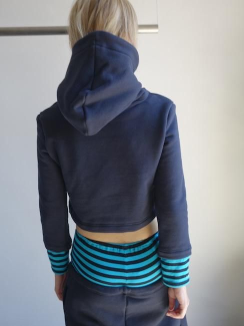 ANS DOTSLOEVNER-DOLL HOODIE SWEAT/Navy - VISITFOR