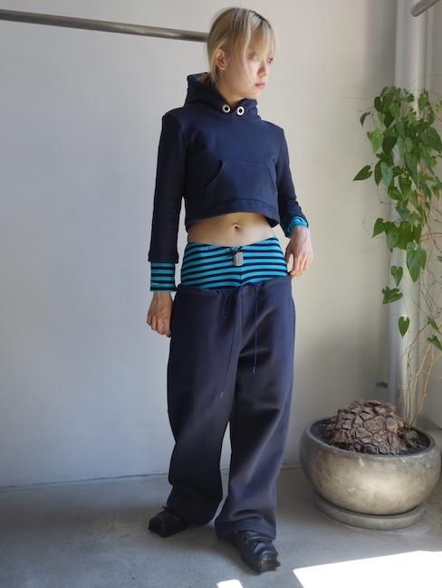 トップス navy ROGO hoodie / ans dotsloevner トップス navy ROGO