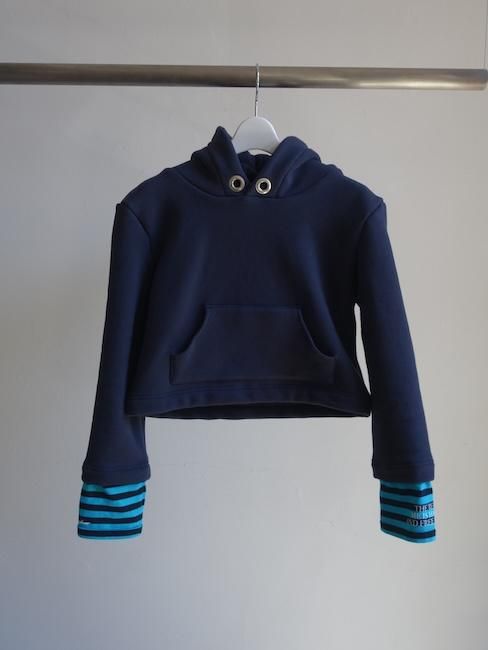ANS DOTSLOEVNER-DOLL HOODIE SWEAT/Navy - VISITFOR