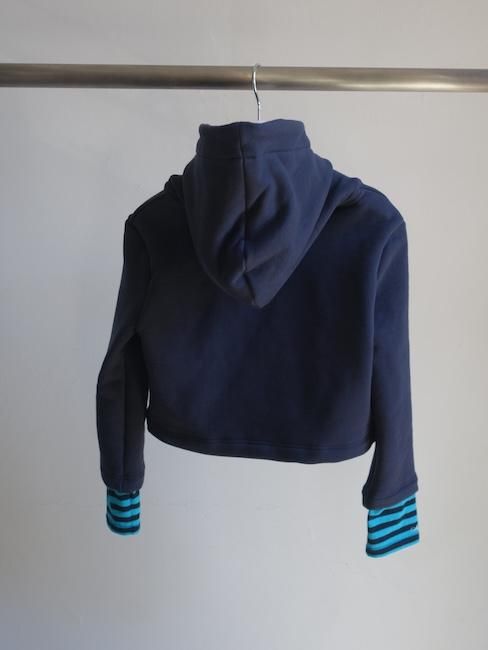ANS DOTSLOEVNER-DOLL HOODIE SWEAT/Navy - VISITFOR
