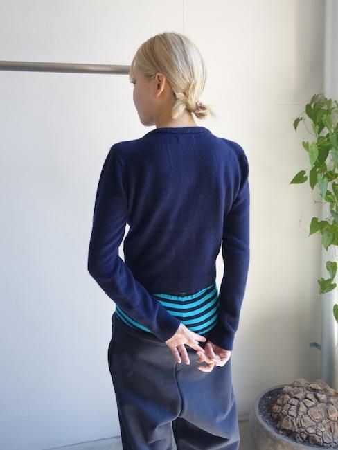 す*い様 ansdotsloevner - parker ANS DOTSLOEVNER-SHOULDER CARDIGAN (KNIT)/Navy - VISITFOR