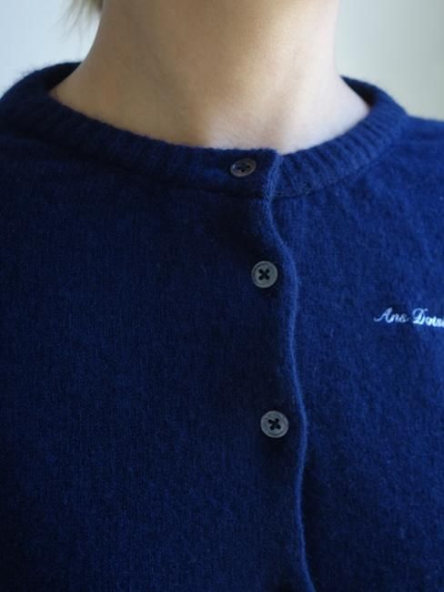 ANS DOTSLOEVNER-SHOULDER CARDIGAN (KNIT)/Navy - VISITFOR