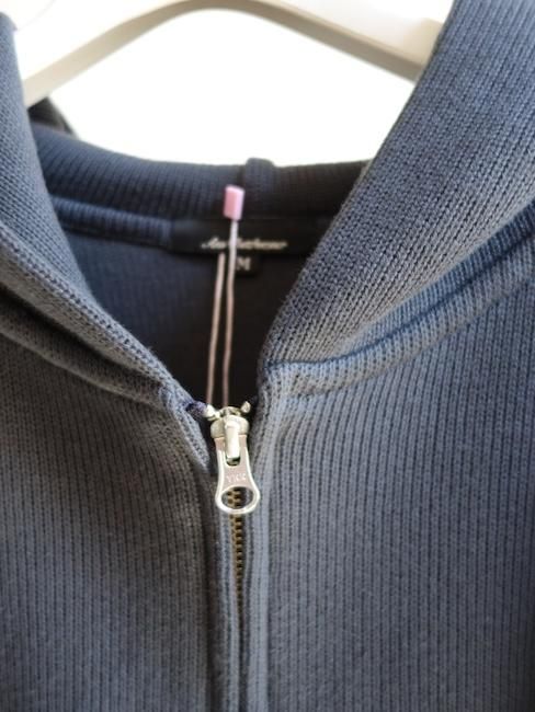 ANS DOTSLOEVNER-BALLOON HOODIE RIB KNIT/Charcoal - VISITFOR