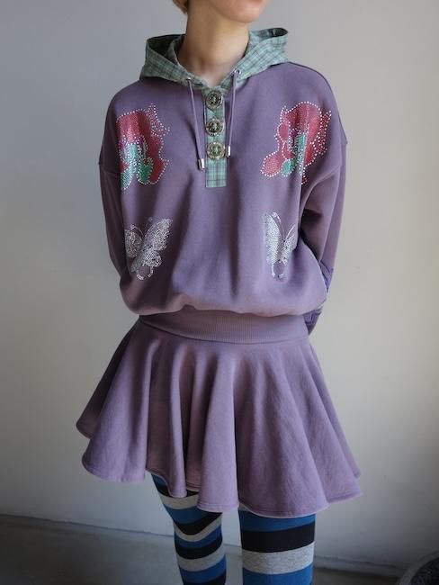 CHOPOVA LOWENA チョポヴァ・ロウェナ 24aw 紫 チェック 長袖 CHOPOVA LOWENA チョポヴァ・ロウェナ 24aw 紫 チェック 長袖 CHOPOVA