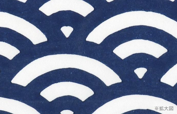 木版和紙 - 日本の文様 青海波 - 【竹笹堂Online】木版画デザインの