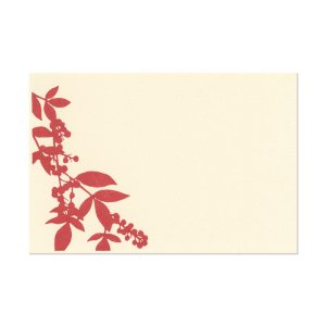 版画の絵はがき 京の植物 南天