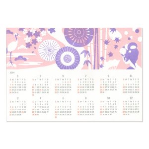 木版画カレンダー2024（2色展開）
