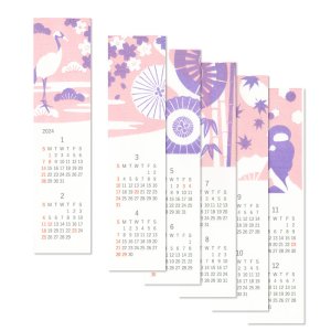 木版画カレンダー2024（2色展開・短冊タイプ）
