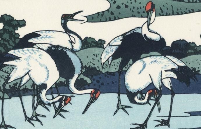 浮世絵版画　大判　5点をセットで提供　2 丘の上で戦う蝶子と趙雲 国貞（1786-1865）作 天保7年頃 三国志