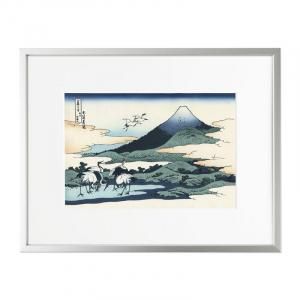 ♢浮世絵 婦人図 竹製枠 額入 コレクション 骨董品 アンティーク