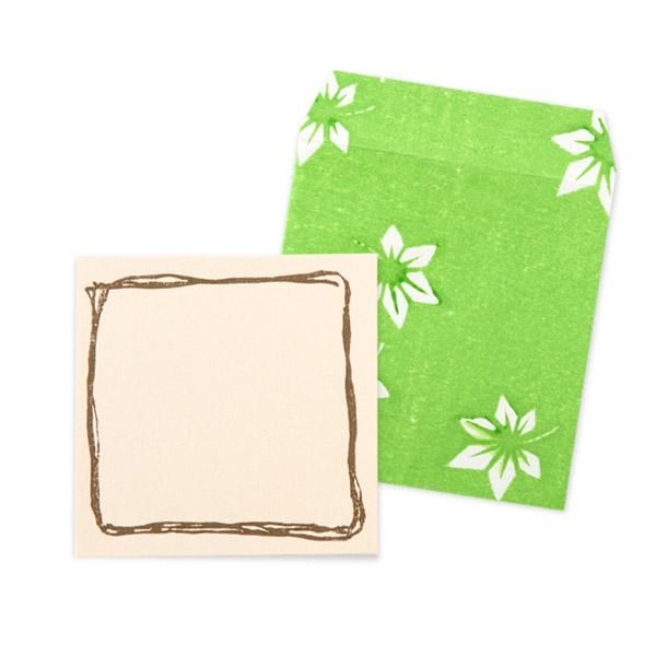 スクエアミニカード 夏楓 - メッセージカード - 竹笹堂オンライン