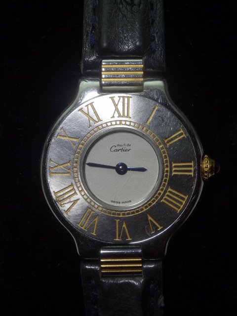 Cartier/カルティエ♪マスト 21★コンビ★腕時計★SS★革ベルト★Qz★