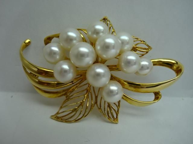 K18 パール　ブローチ K18 パールブローチ