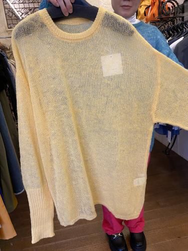 CHIGNON／シニョンのシアールーズボーダーニットプルオーバー /9744-092DP　 CHIGNON／シニョンのシアールーズボーダーニットプルオーバー