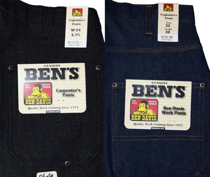 BEN DAVIS【CARPENTER DENIM PANTS】全2色 - 【LA PUERTA】大阪アメリカ村！チカーノ ・カルチャー＆ウェスト・コースト専門店