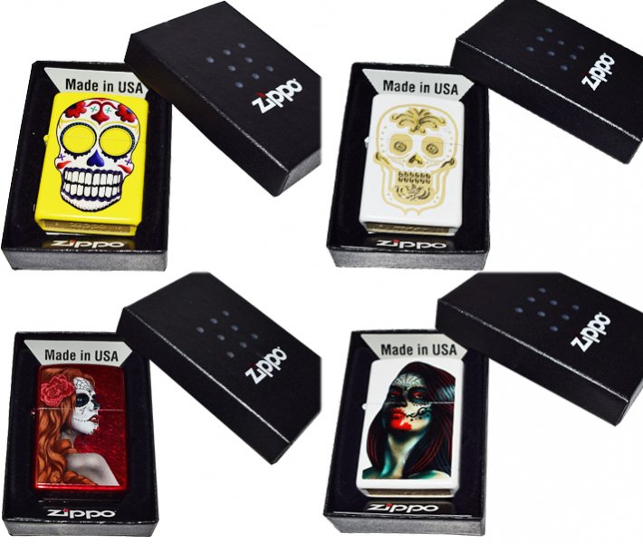 ZIPPO】OIL LIGHTER【CALAVERA】全４種 - 【LA PUERTA】大阪アメリカ村