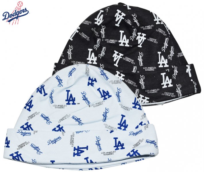 dodgers baby beanie